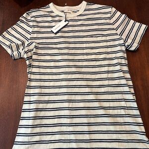 Taylor Stitch Indigo Bleach Cotton Tee, size 40